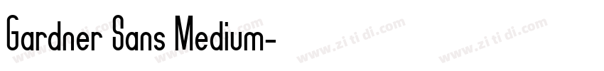 Gardner Sans Medium字体转换